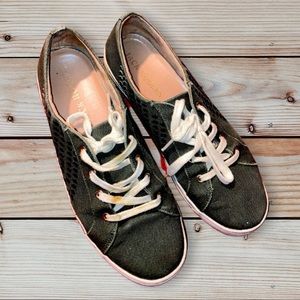 Jack Rodgers olive green sneakers